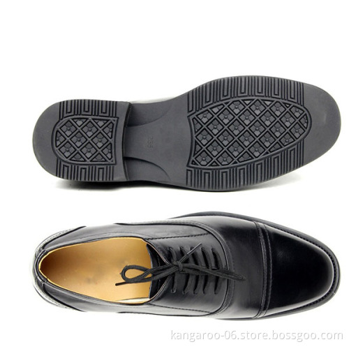 2016 Men Goodyear Welted Security Guard Uniform Shoes
